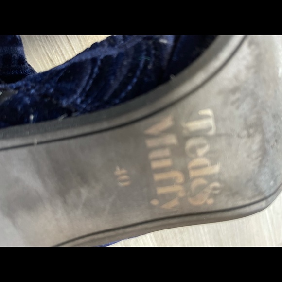 Duo boots royal blue velvet ankle boots - Picture 7 of 7